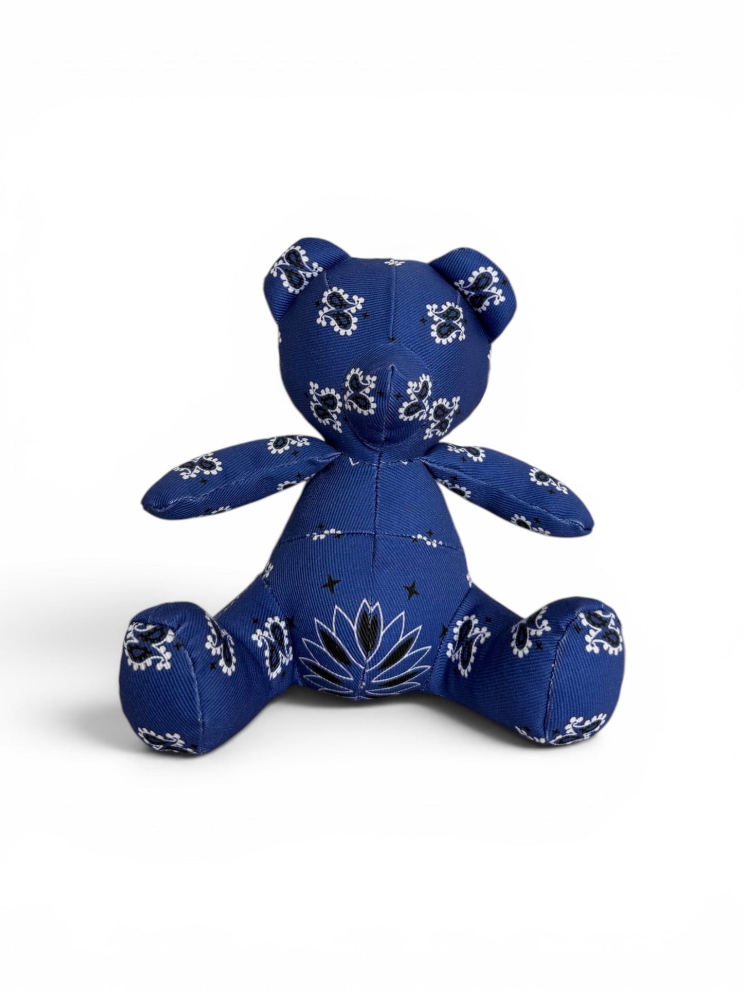 Blue Denim Paisley Teddy Bear