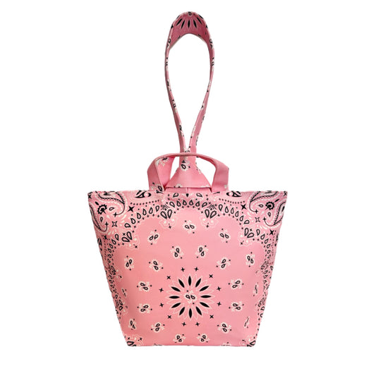 Bubblegum Pink Paisley Tote Knot Bag